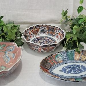Three decorative dishes